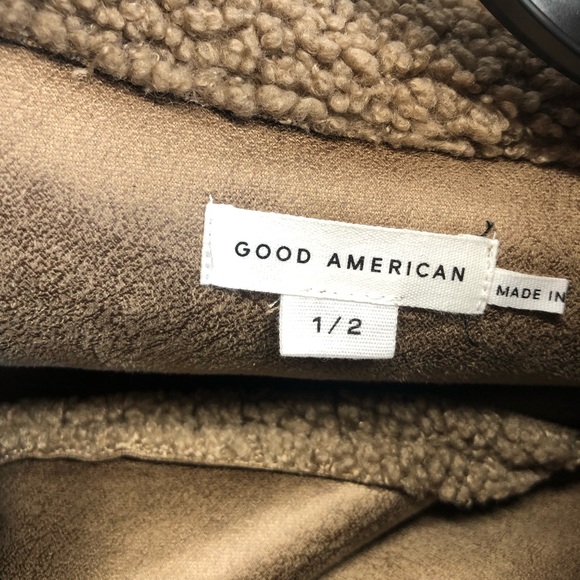 Good American teddy coat, tan, NWT - Picture 14 of 16
